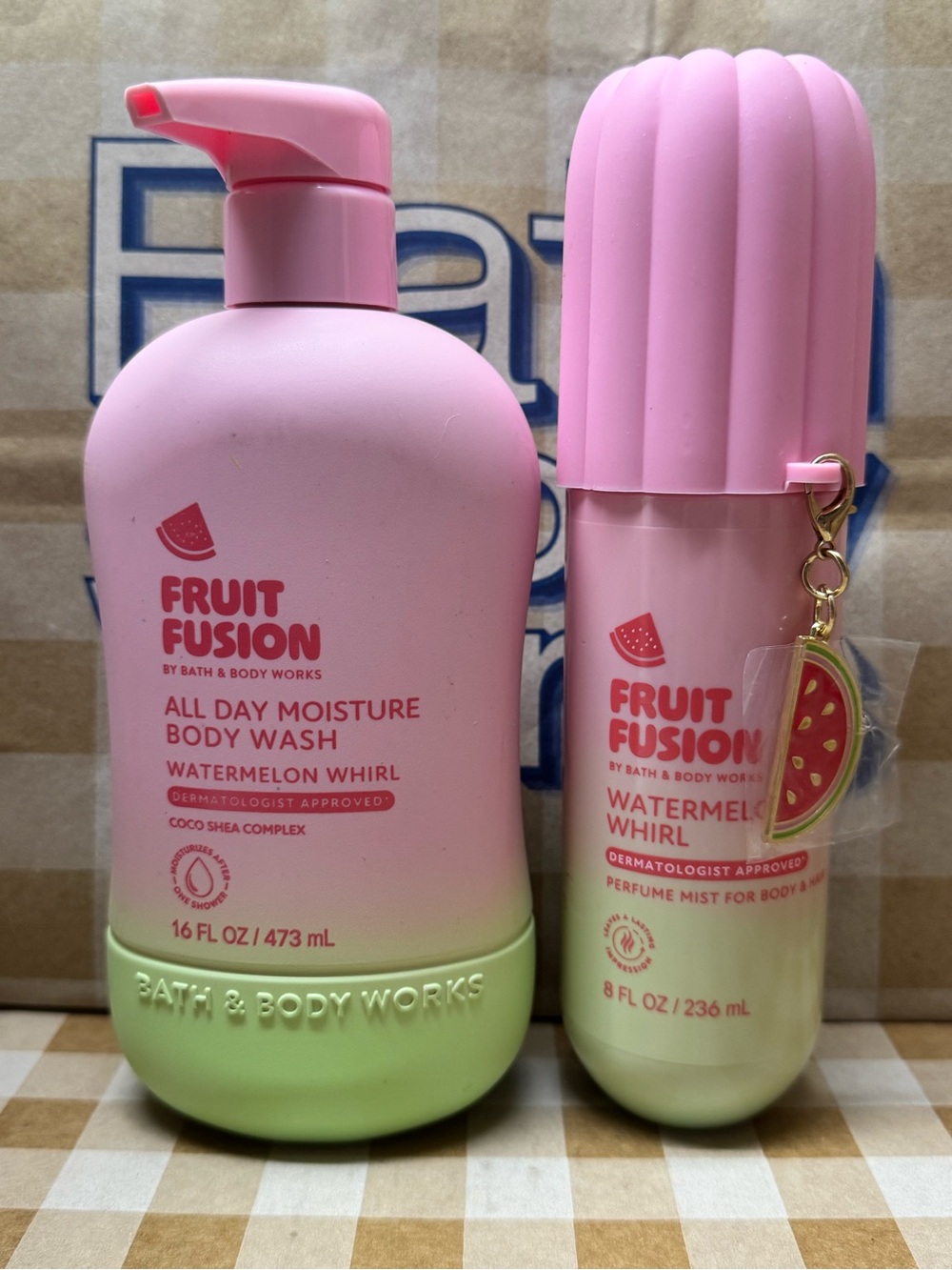 NEW B&BW Watermelon Whirl Body Wash and Fragrance ,Hillary Duff collaboration